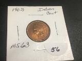 1903 Indian cent