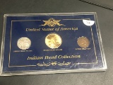 Indian Head Collection Buffalo SAC Indian Cent in acrylic