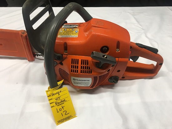 Husqvarna 455 Rancher Chain Saw (Consigned by Garry Graham)