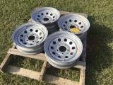 Set of 4 Steel 15 in 5 Bolt Rims (Consigned by Ethan Cole)