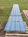 Lot of (22) 20ft, (2) 16ft, (12) 10ft Used Blue Metal (Consigned by HKH Farms)