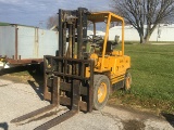 Clark Forklift, 6 cyl gas, 6000lb lift, unknown hours, runs and drives