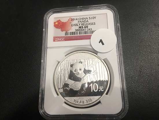 2014 China S10Y Panda MS69 Early Release