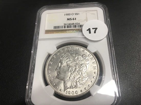1900-O Morgan Dollar MS61