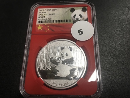 2017 China S10Y Panda MS70 Early Release