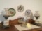 Seth Thomas Anniversary Clock, Lamps and Bird Plates