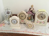 Clocks and figurines