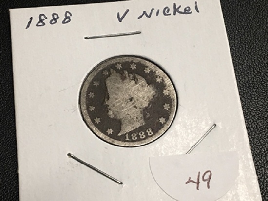 1888 "V" Nickel
