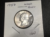 1958 Washington Quarter UNC