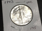 1943 Walking Liberty Half dollar UNC