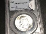 1960 Franklin Half dollar PCGS MS64 FBL