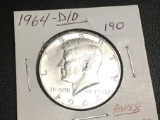 1964 -D/D Kennedy half, doubling on rev