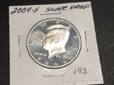 2004-S Kennedy half Silver Proof
