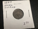 1857 Seated Liberty Dime