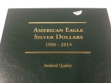 20 Coin American Silver Eagle in Album with Dust Sleeve