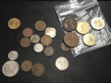 Bag of foreign coins 20pcs