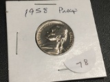 1958 Jefferson nickel Proof Full Steps