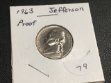 1963 Jefferson nickel Proof Full Steps