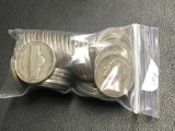 Bag of 40 older Jefferson nickels