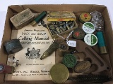 Box of Misc. Ammo ext. (32 cal. S&W), 10 ga. USCCO Lowell Brass casing etc.