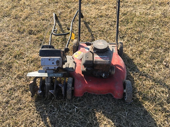 Push mower and Craftsman tiller, non running