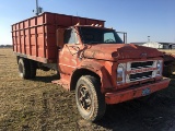 1967 Chevy grain truck, 15 ft. grain bed and hoist, 366 V8, clutch linkage issues