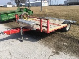 H.M. 8 ft x 10 ft trailer, 2 in. ball hitch (No Title)