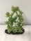 11 1/2 in. x 9 in. jade colored bird statue