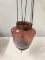 PICK UP ONLY -  27 in total length hanging Cranberry lamp