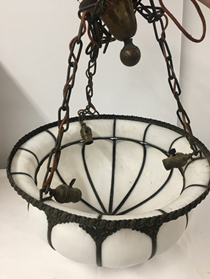 PICK UP ONLY -  21 in Hanging Light, 2 Socket, Good Condition