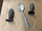 Mickey Mouse spoon and corn cob salt and pepper