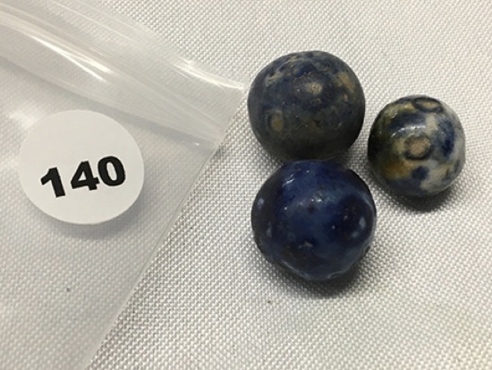 (2) 3/4 in. (1) 5/8  in.  Marbles
