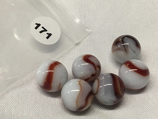 (6)  3/4 in.  Marbles