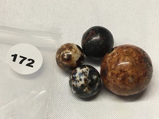 (3) 5/8 in. (1)1  in. Marbles