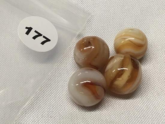 (3) 5/8 in. and (1) 3/4 in. Marbles