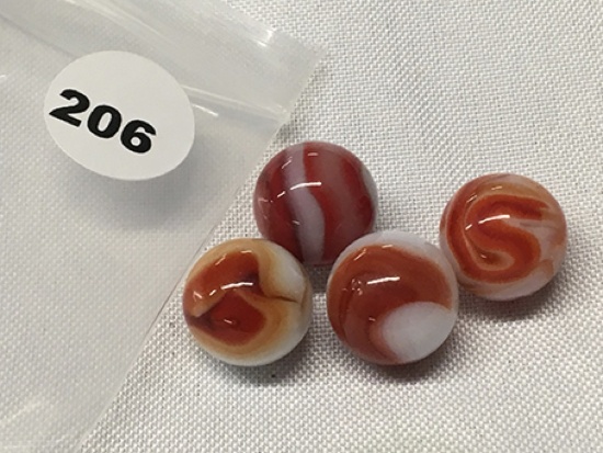 (4) 5/8  Marbles