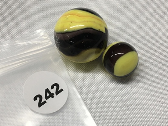 1 in and 5/8 in. Marbles