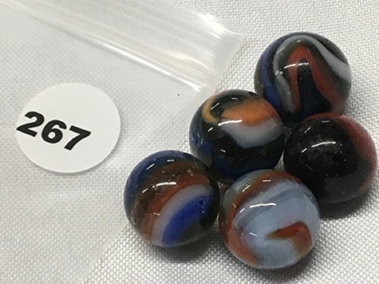 (5)  5/8  in. Marbles