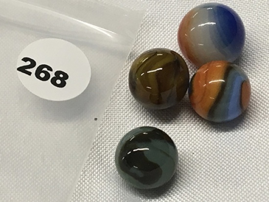 (3) 1/2 in. and (1) 5/8 in. Marbles