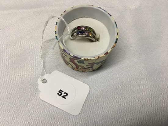 10 kt. Mother Ring with 8 stones, size 6