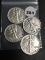 (4) 1941, 42, 43, 44 Walking Liberty Half Dollars