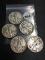 Lot of 5 1936, 40-S, 41, 42, 43 Walking Liberty Half Dollars