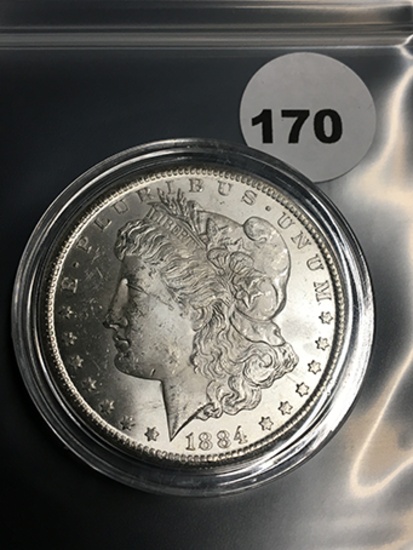 1884-CC Morgan Dollar BU