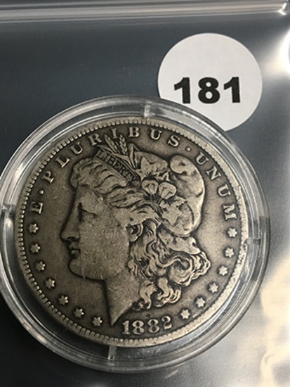1882-CC Morgan Dollar
