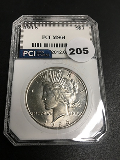 1926-S Peace Dollar PCI MS64
