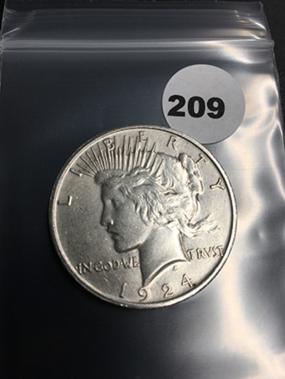1924 Peace Dollar
