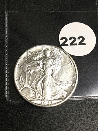 1943-D Walking Liberty Half Dollar