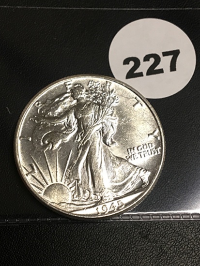 1945 Walking Liberty Half Dollar