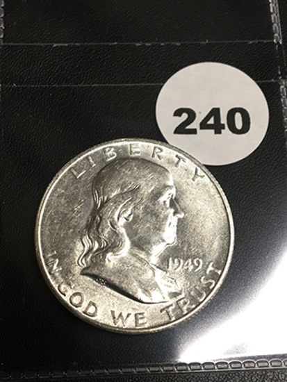 1949-S Franklin Half Dollar