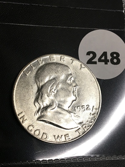 1952-S Franklin Half Dollar